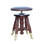 Jansen Upholstered Top Claw Foot Stool